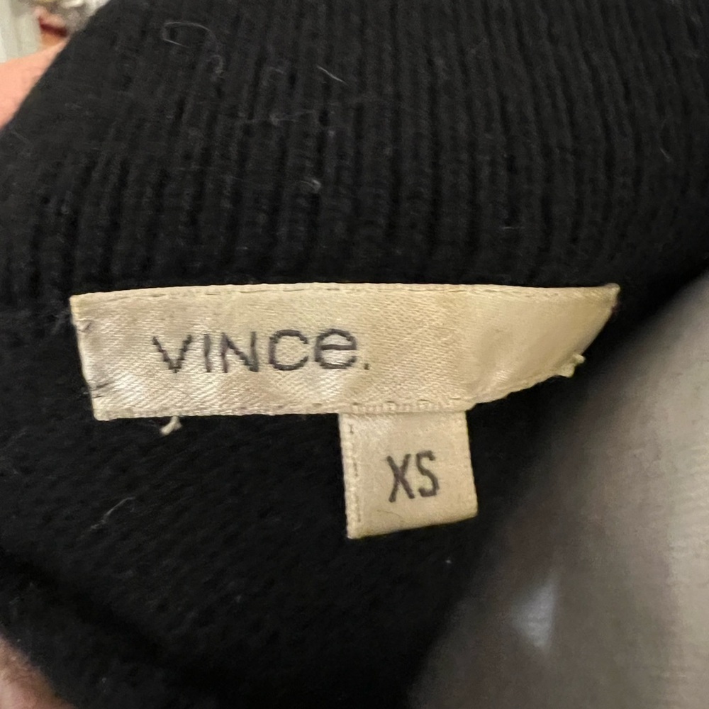 Black Turtleneck cashmere Vince Sweater Dress - Picture 9 of 9
